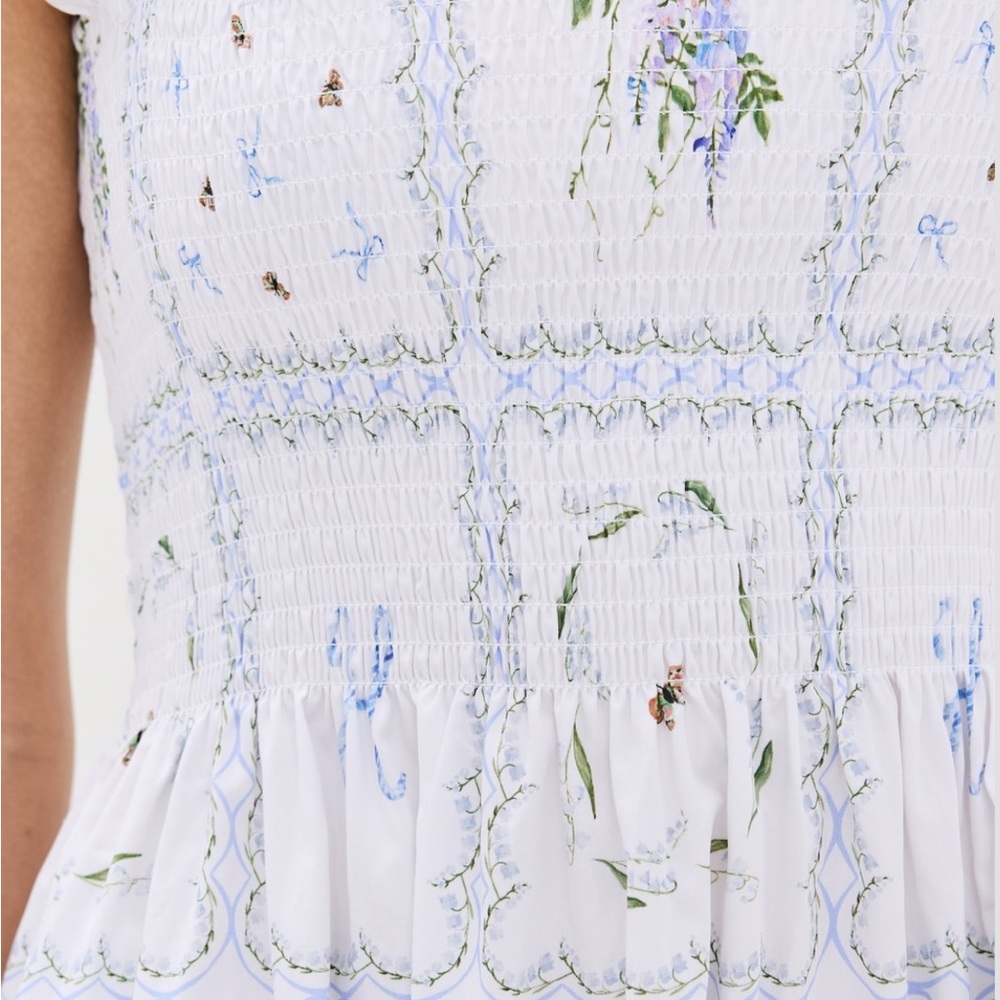 Hill House Home Ellie Nap Dress XXL Floral Patchwork White NWT - Picture 4 of 7